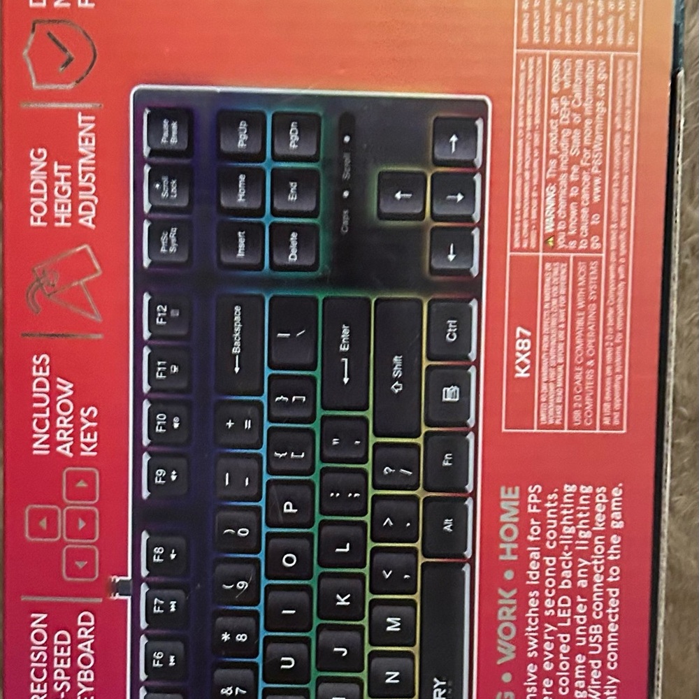 RGB Gaming Keyboard with Precision Keys - Picture 2 of 4